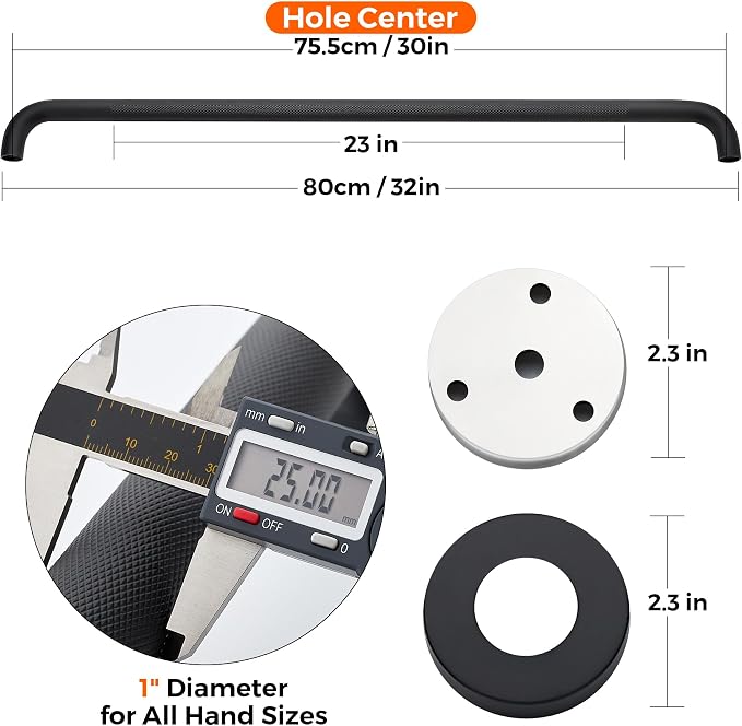 Grab Bars for Shower, 2 Pack 32-Inch Anti Slip Shower Handles for Elderly - Image 4