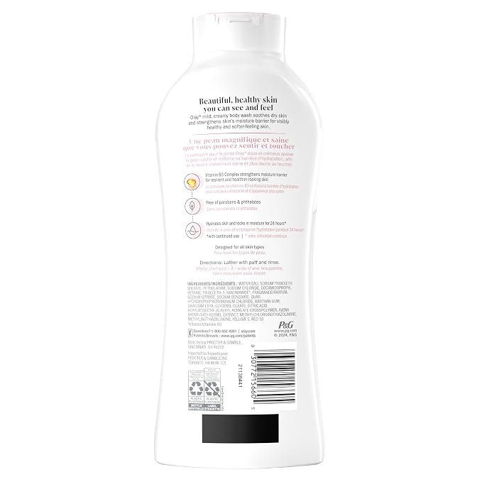 Olay Body Wash for Women, Ultra Moisture, For Sensitive Skin, Soothing Formula - Image 11