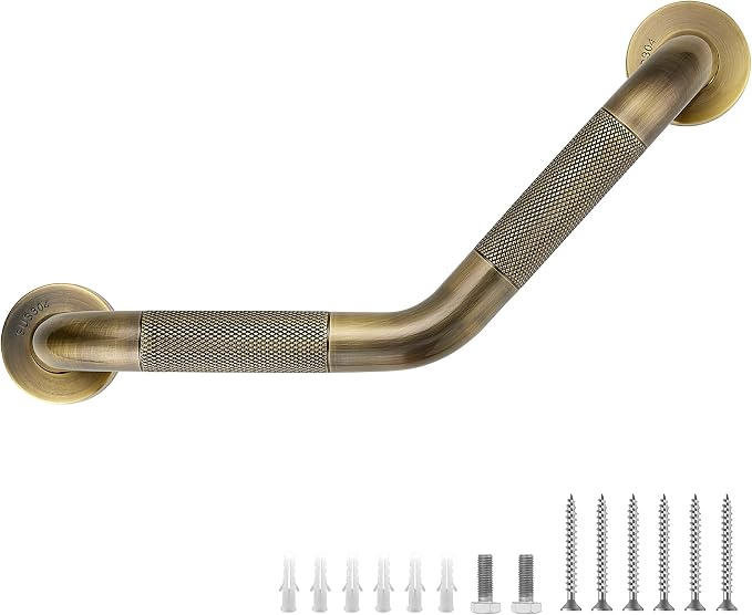Grab Bars for Bathtubs and Showers- 1-1/4 x 16 Angled Shower Grab Bar for by JOY+DECOR
