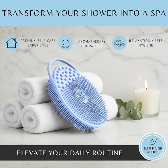 Silver Infused Exfoliating Body Scrubber - Image 7