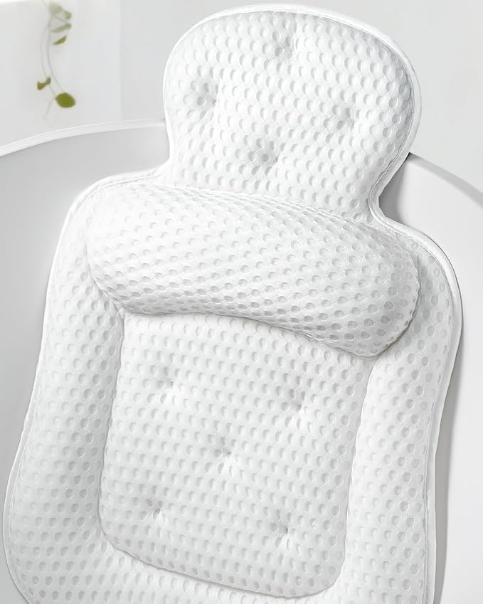 Bath Pillows for Tub, Cozy Bathtub Cushion for Head and Neck by VOXOR