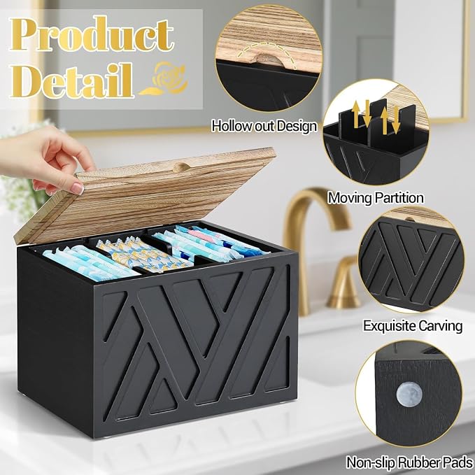 2 PCS Tampon Holder for Bathroom Decor, Feminine Product Organizer - Image 6