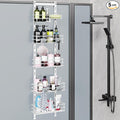 Orimade Over the Door Shower Caddy Adjustable 5 Tier Black, Bathroom Hanging by Orimade