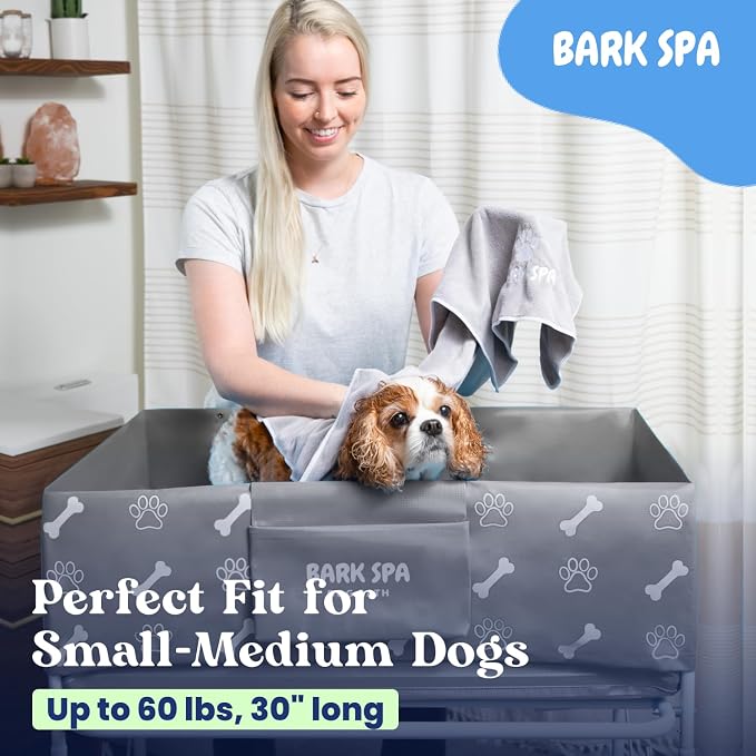 Dog Bath Tub - Free Brush & Towel – Foldable & Portable Dog Washing Station – - Image 4