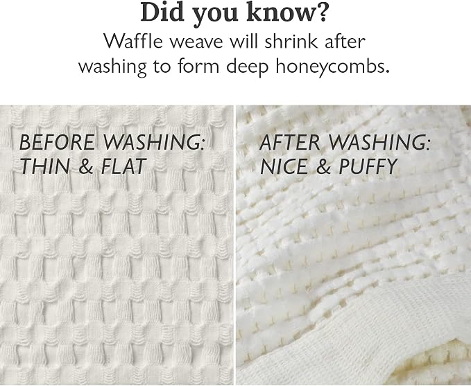 GILDEN TREE Waffle Hand Towels for Bathroom Quick Dry Large Luxury Lint Free - Image 8