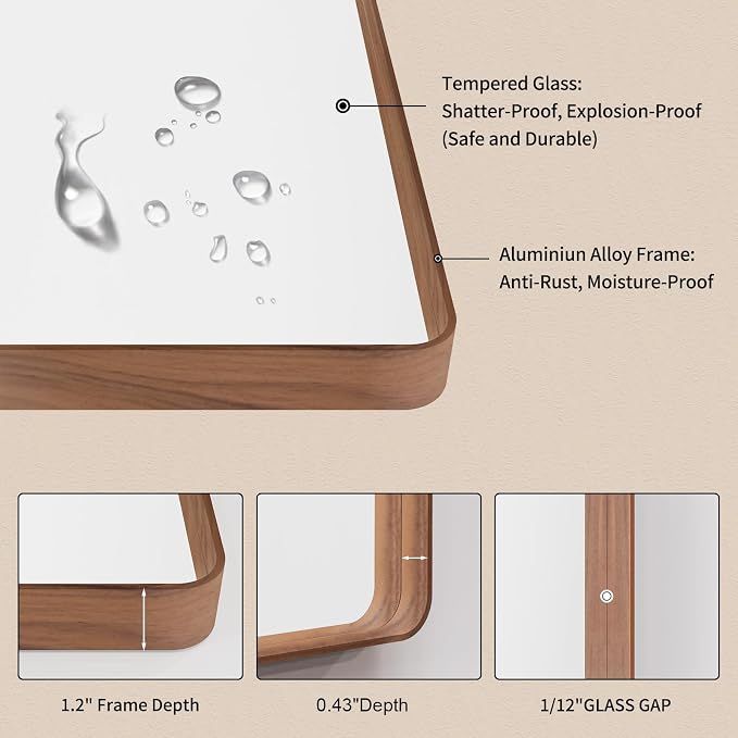 LOAAO 72X36 Inch Bathroom Mirror - Image 5