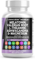Clean Nutraceuticals Melatonin 10mg Valerian Root L Theanine 200mg Ashwagandha by CleanNutraceuticals
