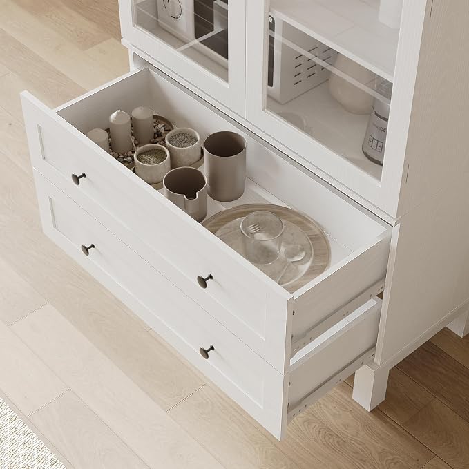 71" Tall Arched Kitchen Pantry, Kitchens Pantry Storage Cabinet - Image 9