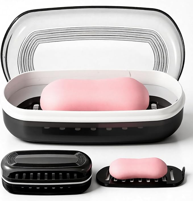 Shampoo Bar and Conditioner Holder Travel Case Shampoo Bar Holder Bars Soap - Image 3