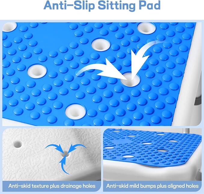 TABEKE Shower Chair for Inside Shower, Shower Chair - Image 7