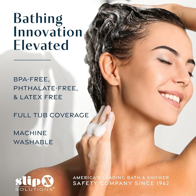 SlipX Solutions Power Grip 39x16 Bathtub & Shower Mat | Premium Non-Slip Bath - Image 6