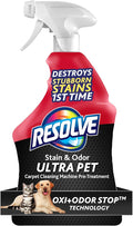 Resolve Ultra Pet Odor and Stain Remover Spray – Carpet Cleaner by Resolve