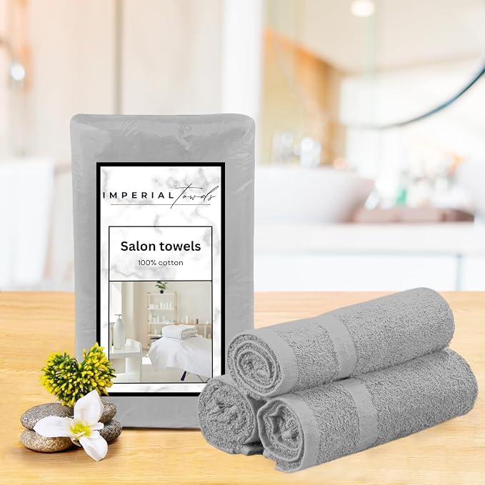 Hand Towels Grey Economy Salon Towels - Image 4