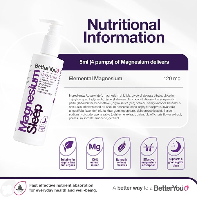 BetterYou Magnesium Sleep Body Lotion - Image 3