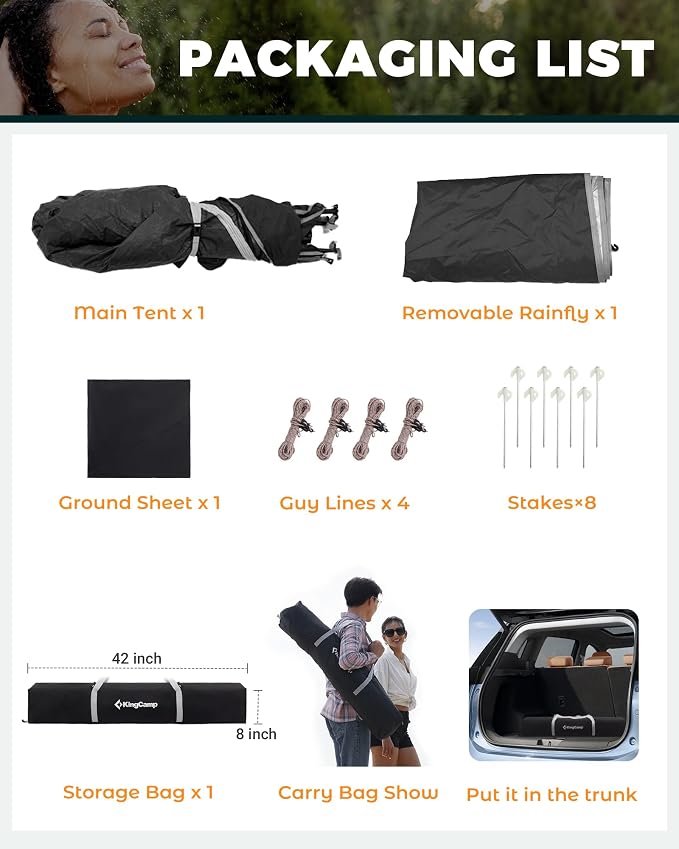 KingCamp Instant Shower Tent, Portable Superior Stable Privacy Shelter - Image 8