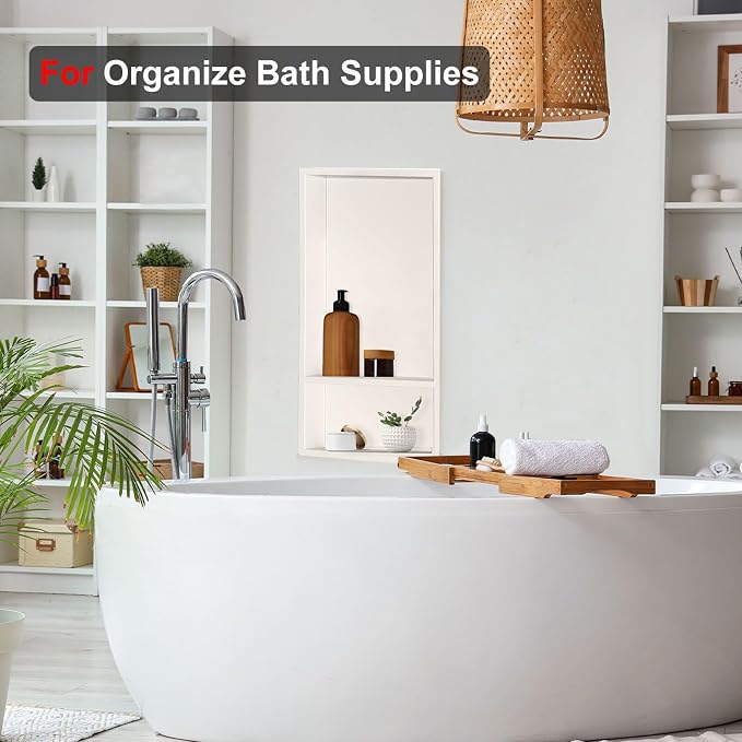 Shower Niche, 12 * 24 Stainless Steel Elegant Bathroom Niche, No Tile Needed - Image 7