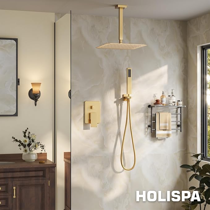 Ceiling Mount Shower Faucet Set, High-Pressure Showerheads Set - Image 8