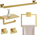 YACVCL Brushed Gold Bathroom Hardware Accessorie Set 23.6 Inch Towel Bar Set by YACVCL