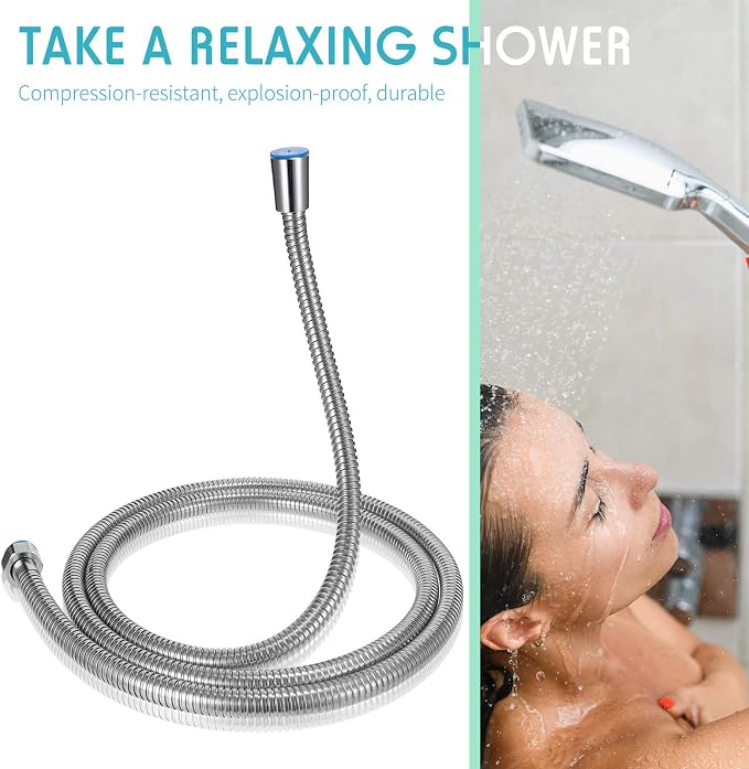 Mimorou 79 Inch Stainless Steel Shower Hose - Image 6