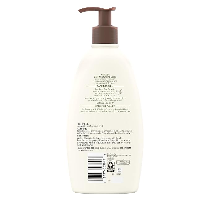 Aveeno Active Naturals Daily Moisturizing Lotion, 18-Ounce Pump - Image 9