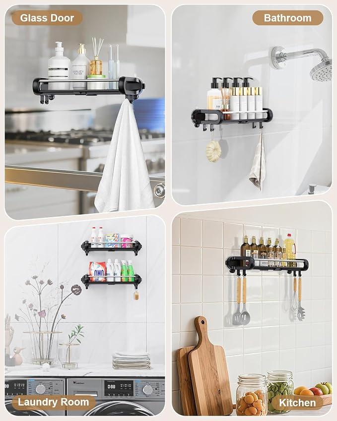 JOTPE Suction Cup Shower Shelf, Removable Shower Caddy Suction Cup - Image 7
