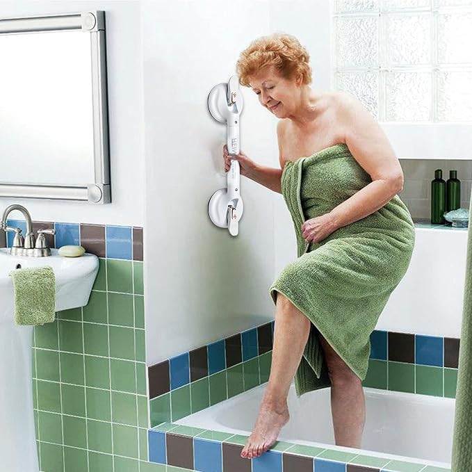 21inch Upgrade Suction Shower Grab Bar, Portable Shower Handle Bar Suction Grip - Image 8