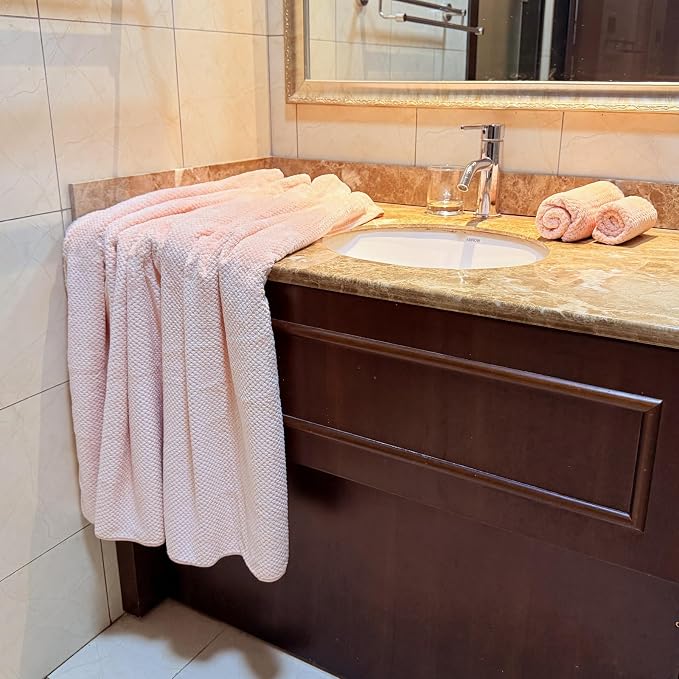 YTYC 29x59 Inch Extra Large Bath Towels Set of 6 Quick Dry Super Soft - Image 5