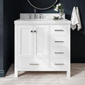 ARIEL Cambridge 36 Inch White Bathroom Vanity by Ariel