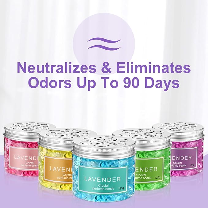 10 Pack Odor Eliminator Gel Beads, Pet Scents Gel Deodorizing Air Fresheners - Image 2
