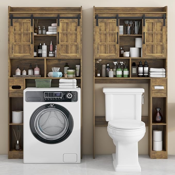 Over The Toilet Storage Cabinet, Farmhouse Storage Cabinet Over Toilet - Image 7