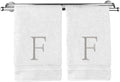 Monogrammed Hand Towel, Personalized Initial Gift, Extra Absorbent 100% Turkish by BareCotton