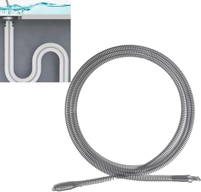 Drain Snake, Spring Drain Clog Remover by Tradetop