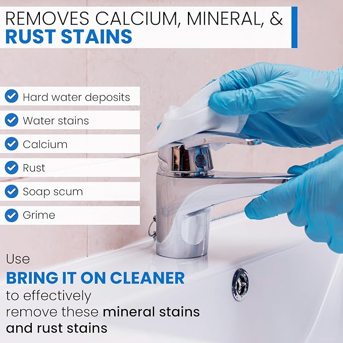 BRING IT ON! CLEANER Hard Water Stain Remover Sealant 16oz, Water Spots on Glass - Image 4