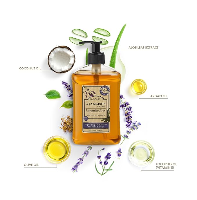 A LA MAISON de Provence Lavender Aloe Liquid Hand and Body Soap - Image 2