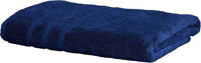 Mosobam Luxury Turkish Bath Towels 30X58 Navy Blue Oversize 700 GSM Bamboo by Mosobam