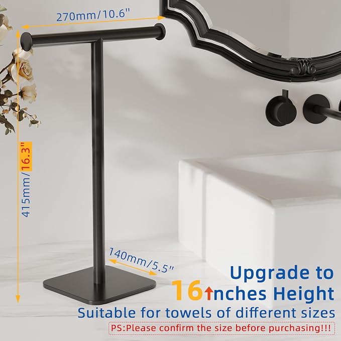 RUACQ Hand Towel Stand, Kitchen and Countertop Towel Holder 304 Stainless Steel - Image 2