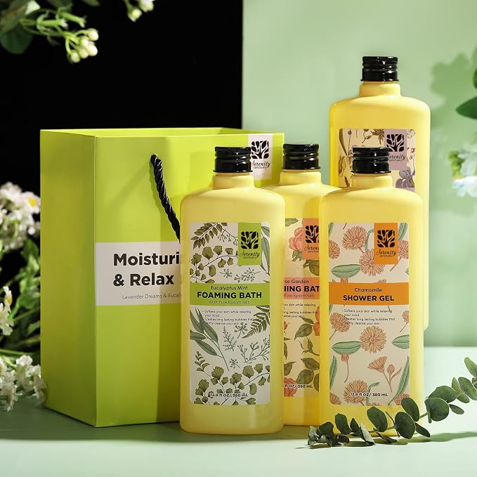 Bubble Bath for Women Adults, Scented Bubble Bath Gift Set for Women, 51.2 fl oz - Image 2