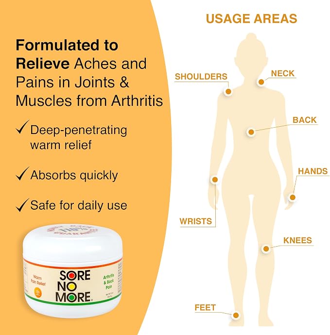 Sore No More Warm Arthritis Pain Relief Cream – Targeted Reliever - Image 2