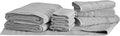 Mosobam Luxury Turkish 10pc Deluxe Bath Bundle Body Hand Face Towel and Mat by Mosobam