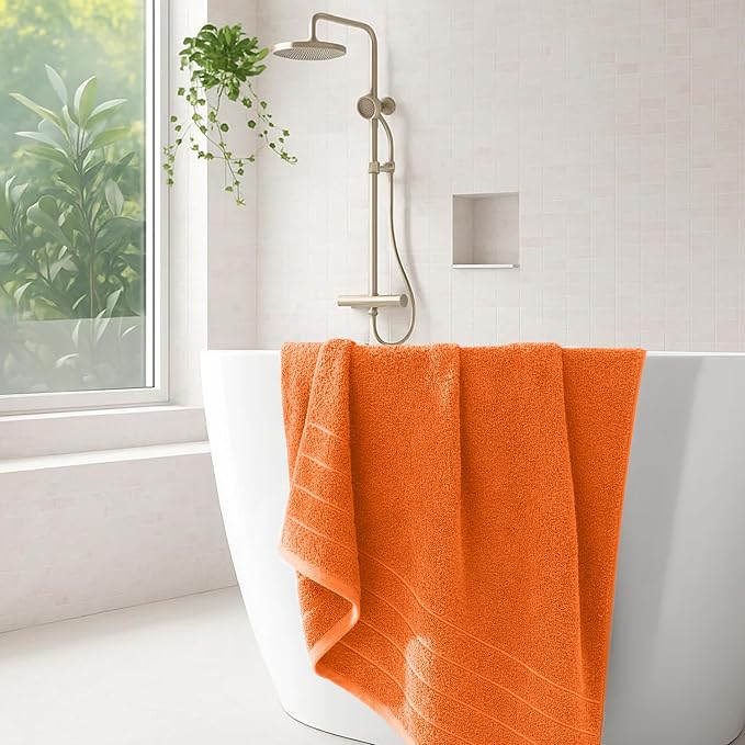 DAN River Extra Large Bath Towels Set of 4, 30 x 60 Inches - Image 6