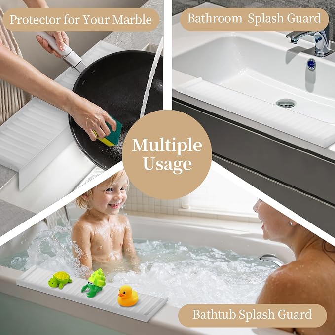Silicon Sink Edge Protectors for Kitchen Sink, Kitchen Sink Splash Guard - Image 7