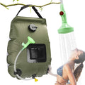 Solar Shower Bag, 5Gal Portable Solar Heating Camping Shower Bag, by Enjylaif