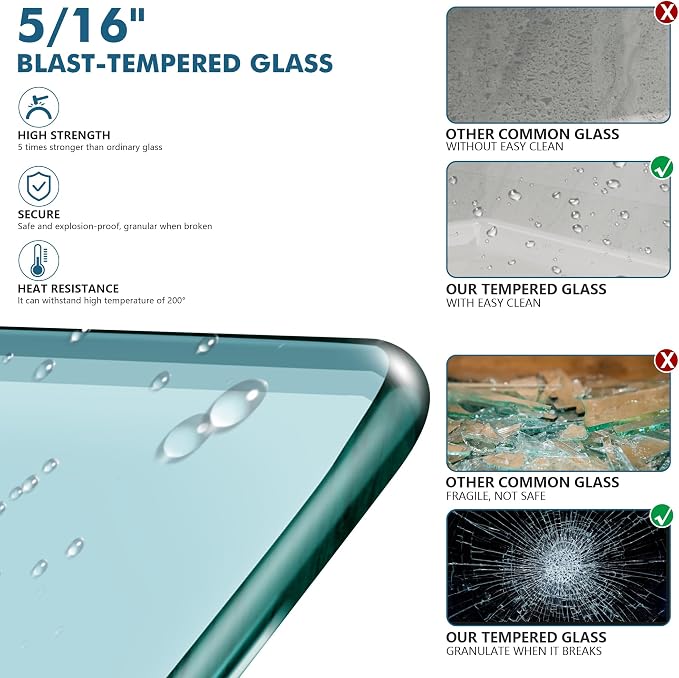 Bathtub Shower Door, 60″x 62″ Semi-Frameless Sliding Shower Door, Double - Image 6