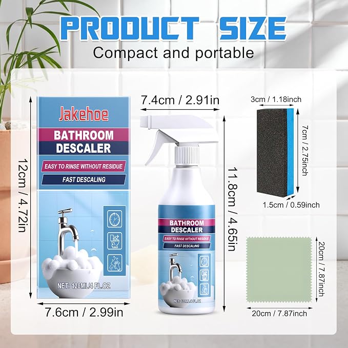 Bathroom Descaler Foam Cleaner, 2025 New Bathroom Descaler, Bathtub Cleaner - Image 2