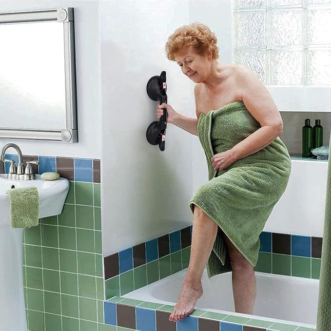 15inch Suction Shower Grab Bar, Portable Shower Handle Bar Suction Grip Bar - Image 6