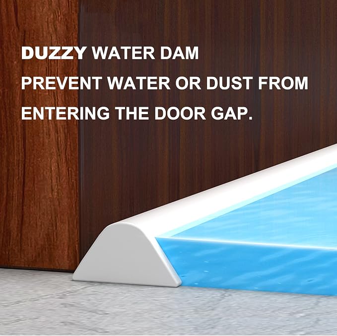 Duzzy 67 Inch Collapsible Shower Water Dam, Shower Threshold Water Stopper - Image 7