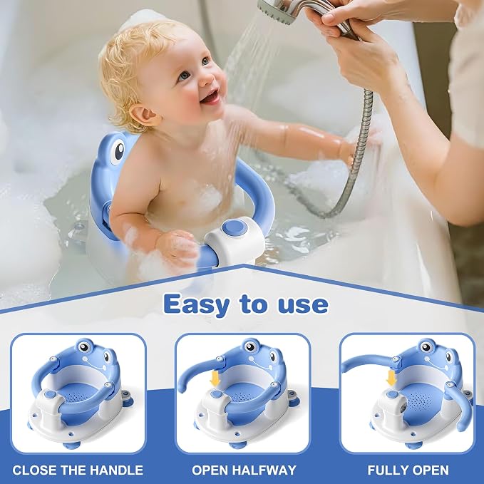 Baby Bath Seat for Babies 6 Months & up Non-Slip Toddler Bath Seats for Sitting - Image 2