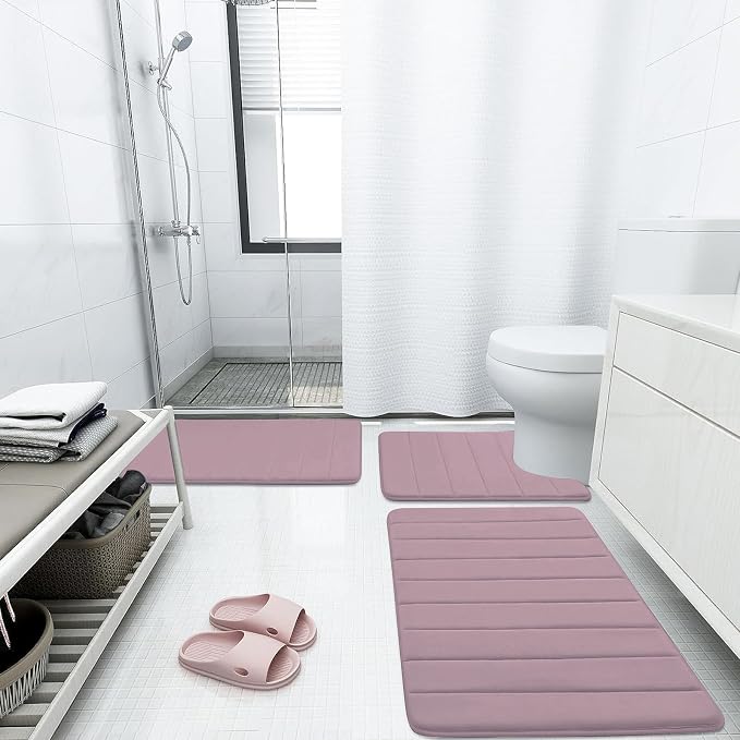 Buganda Memory Foam Bath Mat, 35.4" x 24", Ultra Soft and Non-Slip Bathroom Rugs - Image 6