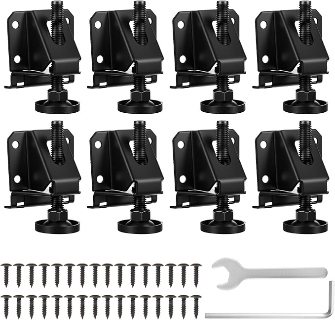 8 Pcs Heavy Duty Leveling Feet, Adjustable Furniture Levelers by Unknown