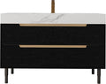 35.4" Bathroom Vanity with Sink Combo Set, Solid Wood Frame Bathroom Storage by Unknown